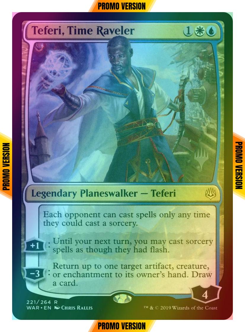 Teferi, Time Raveler [221p] [Promo Pack] [War of the Spark Promos] [Foil]