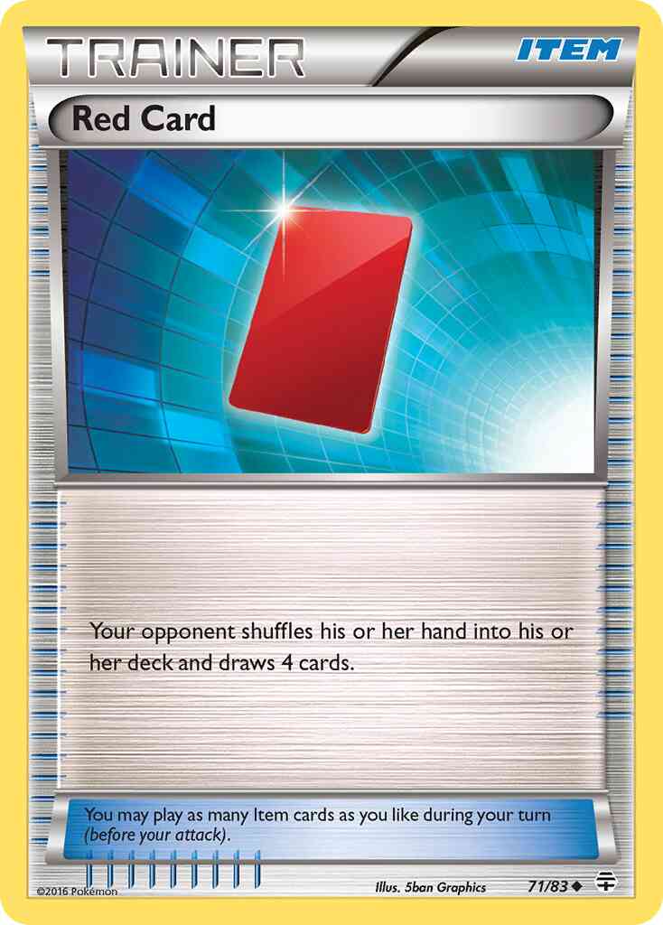 Red Card - 71/83 - Uncommon [g1-71] [Reverse Holo]