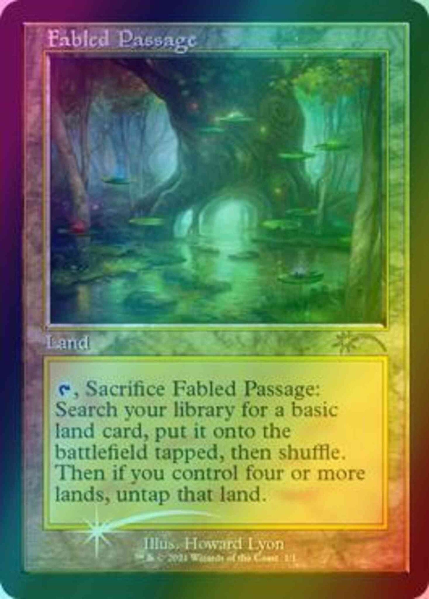 Fabled Passage (1) [4] [Retro Frame] [Wizards Play Network 2021] [Foil]