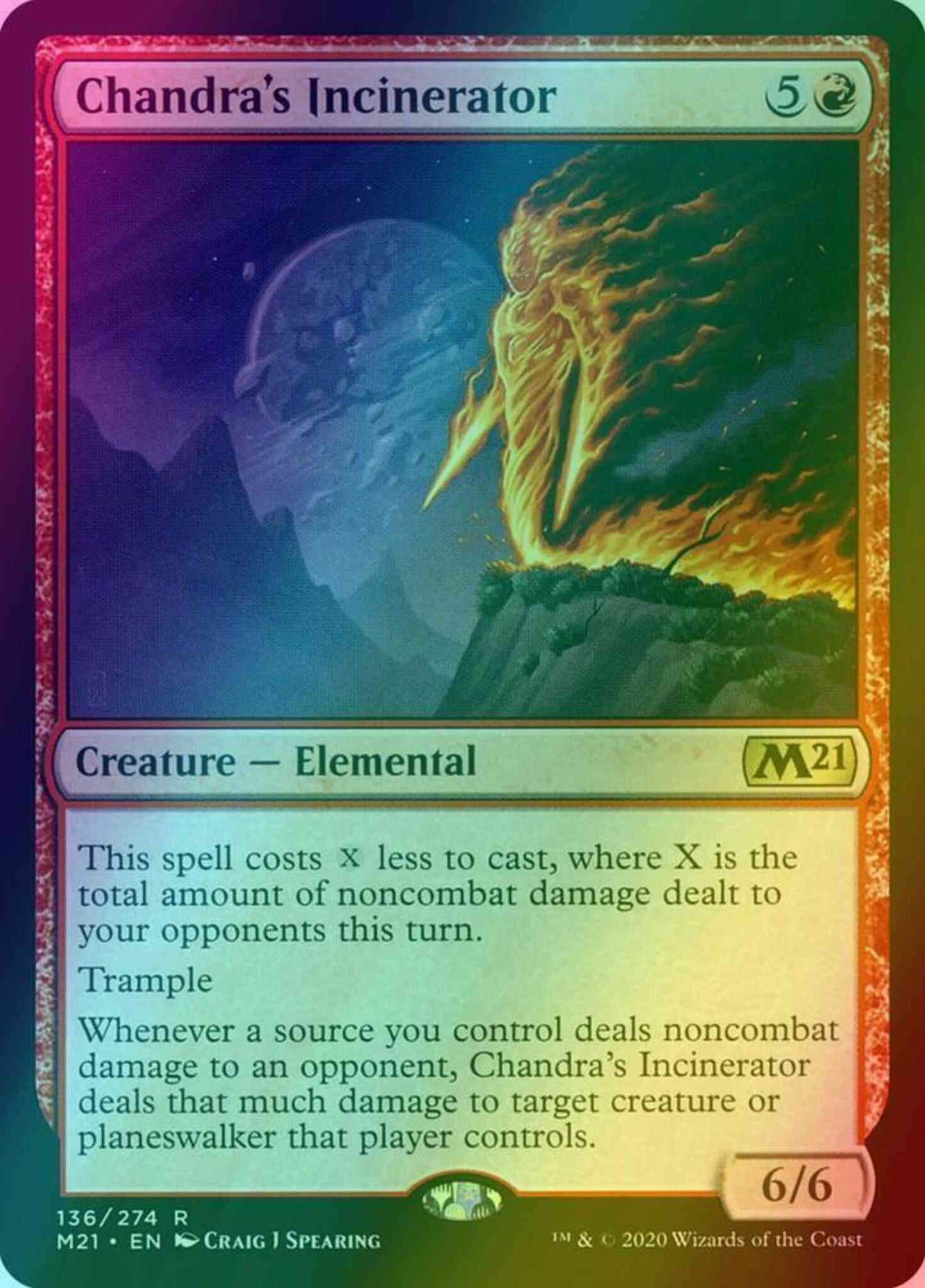 Chandra's Incinerator [136] [Core Set 2021] [Foil]