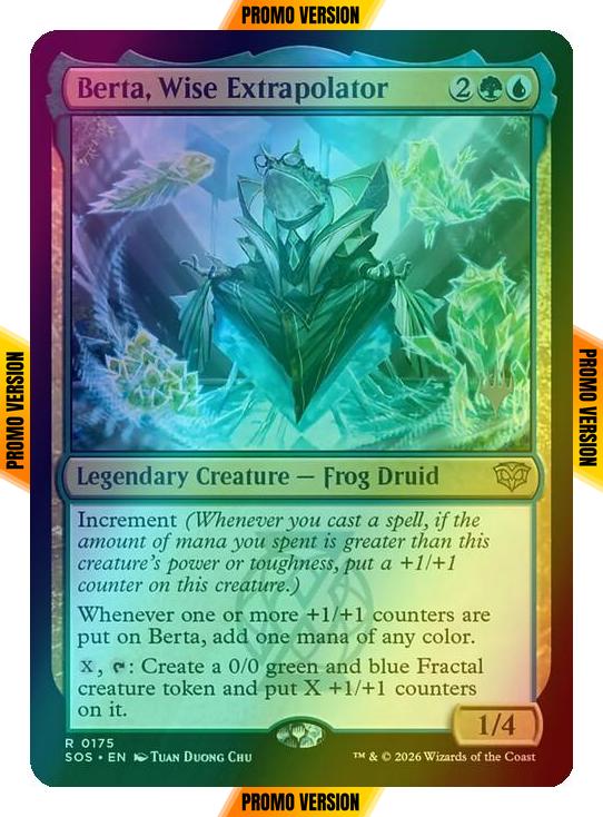 Berta, Wise Extrapolator [175p] [Promo Pack] [Secrets of Strixhaven Promos] [Foil]