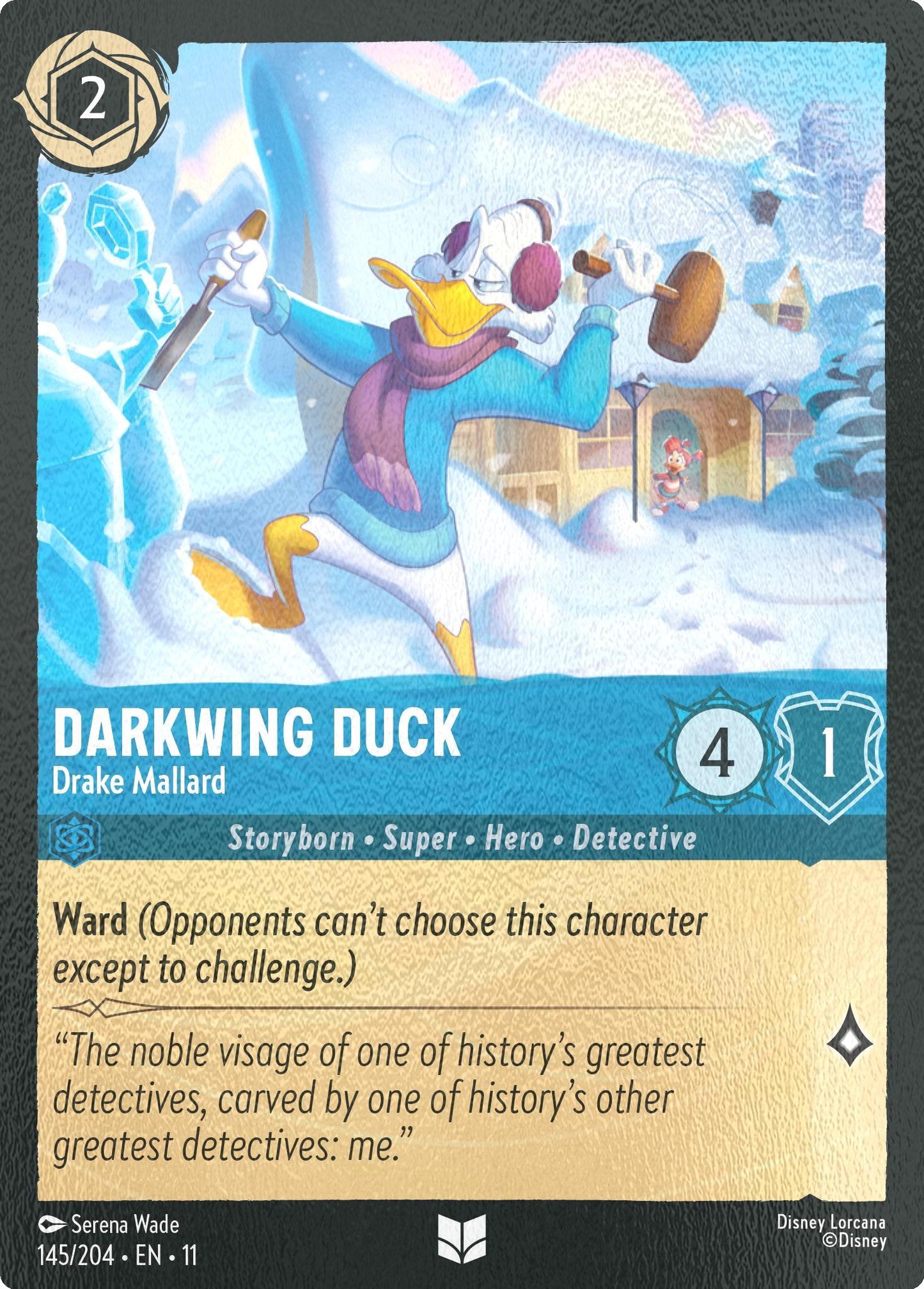 Darkwing Duck - Drake Mallard - 145/204 [Winterspell] [Cold Foil]