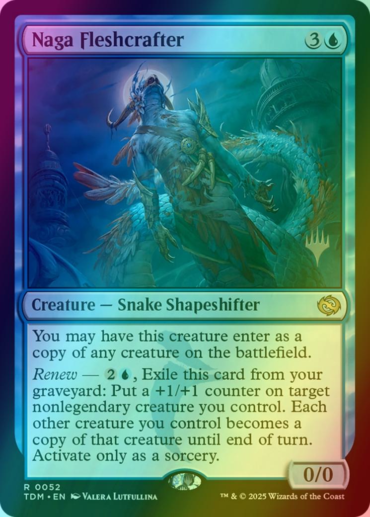 Naga Fleshcrafter [52p] [Promo Pack] [Tarkir: Dragonstorm: Promos] [Foil]