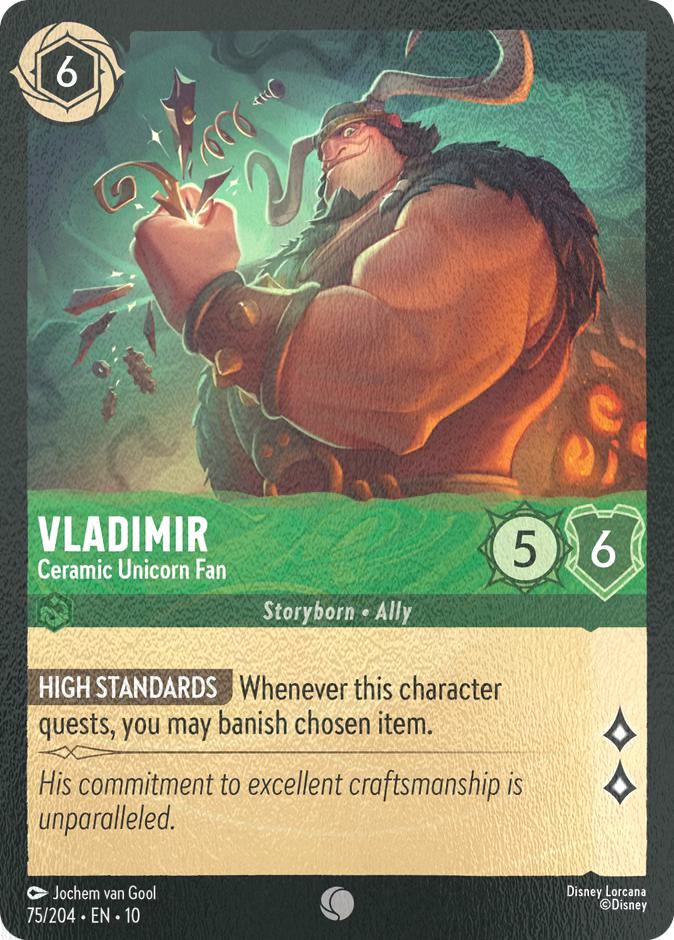 Vladimir - Ceramic Unicorn Fan - 75/204 [Whispers in the Well] [Cold Foil]