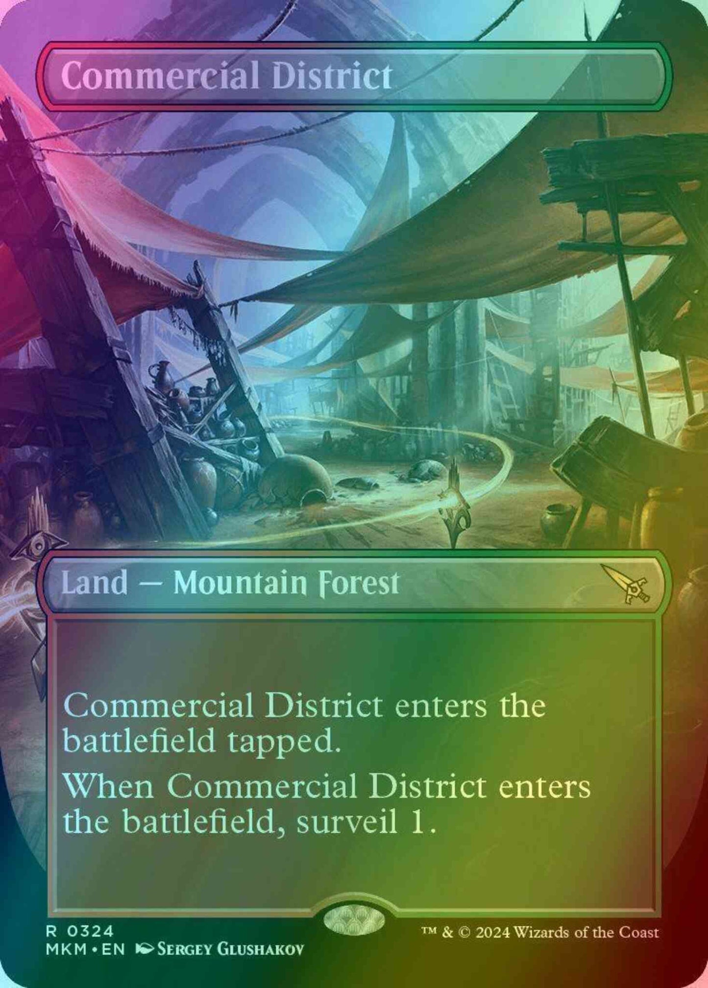 Commercial District [324] [Borderless] [Murders at Karlov Manor] [Foil]