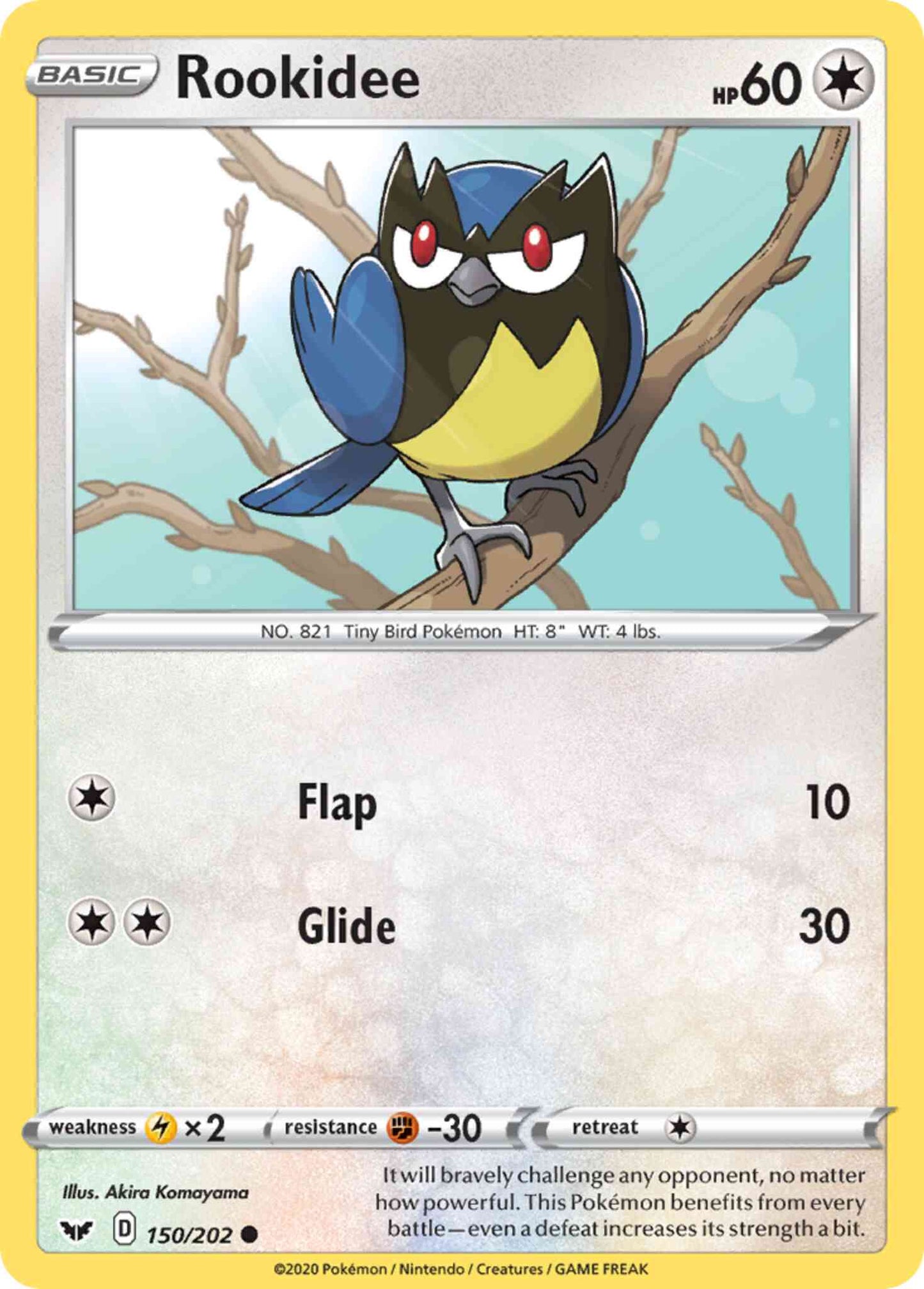 Rookidee - 150/202 - Common [swsh1-150] [Reverse Holo]