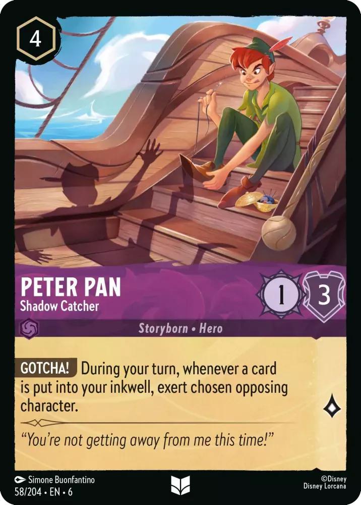 Peter Pan - Shadow Catcher - 58/204 [Azurite Sea] [Non-Foil]