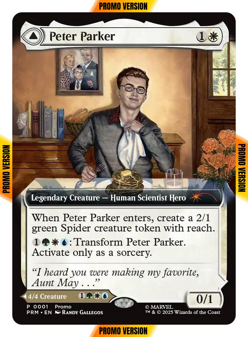 Peter Parker // Amazing Spider-Man [2025-22] [Extended Art] [PRM-0001] [Media and Collaboration Promos] [Non-Foil]