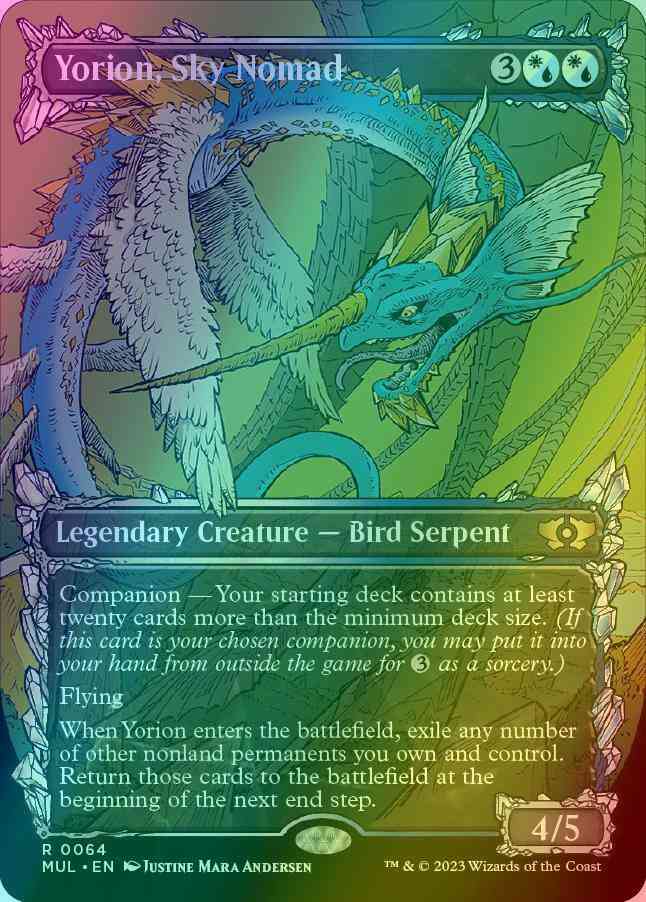 Yorion, Sky Nomad [64] [Planar Showcase] [Multiverse Legends] [Foil]