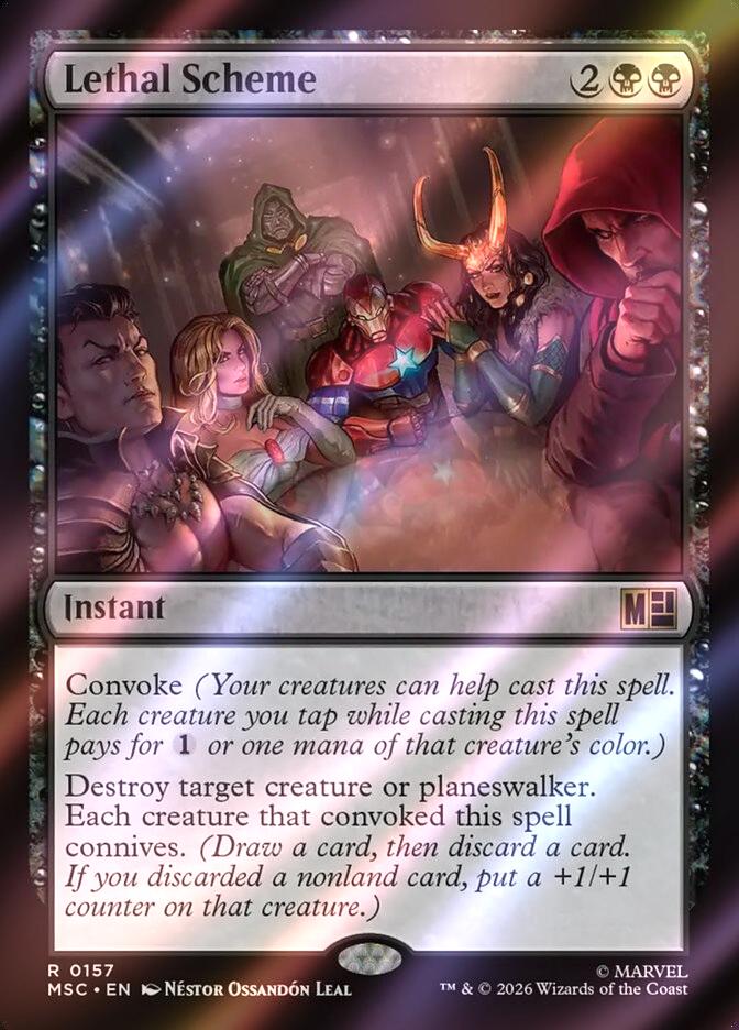 Lethal Scheme [157] [Marvel Super Heroes: Commander] [Surge Foil]