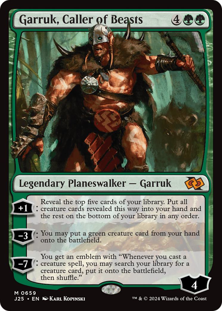 Garruk, Caller of Beasts [659] [Foundations: Jumpstart] [Non-Foil]