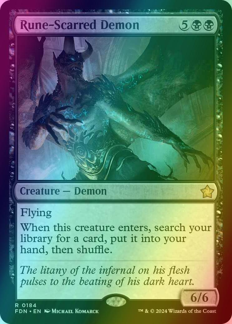 Rune-Scarred Demon [184] [Foundations] [Foil]