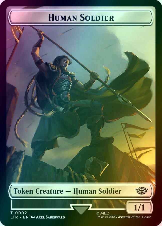 Food Token (10) // Human Soldier Token (02) [The Lord of the Rings: Tales of Middle-earth: Tokens] [Foil]