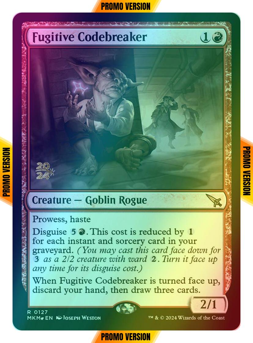 Fugitive Codebreaker [127s] [Prerelease] [Murders at Karlov Manor: Promos] [Foil]