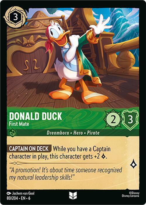 Donald Duck - First Mate - 80/204 [Azurite Sea] [Non-Foil]