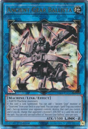 Ancient Gear Ballista - RA03-EN046 - Prismatic Ultimate Rare - 1st Edition