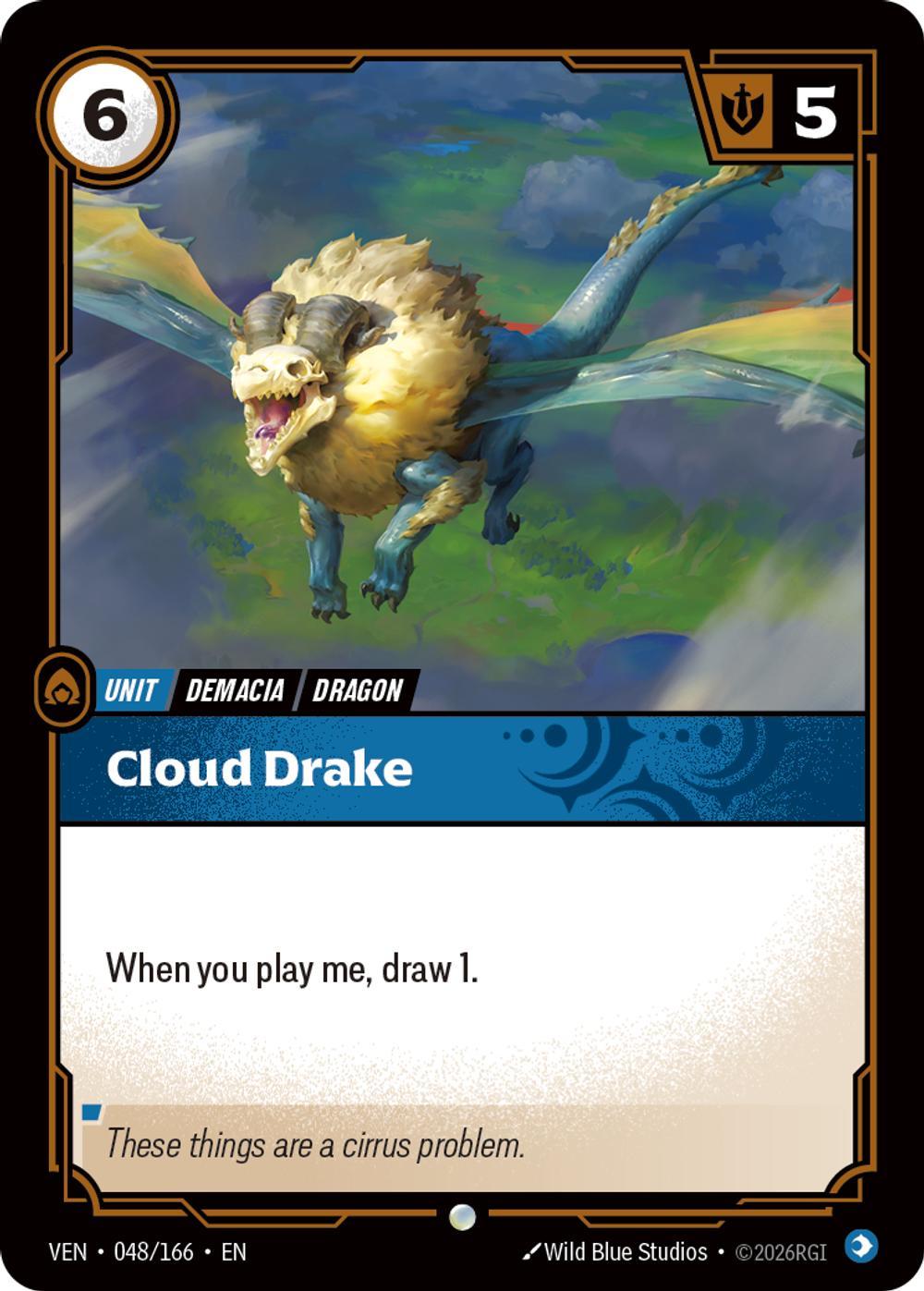 Cloud Drake - 048/166 [Vendetta] [Non Foil]