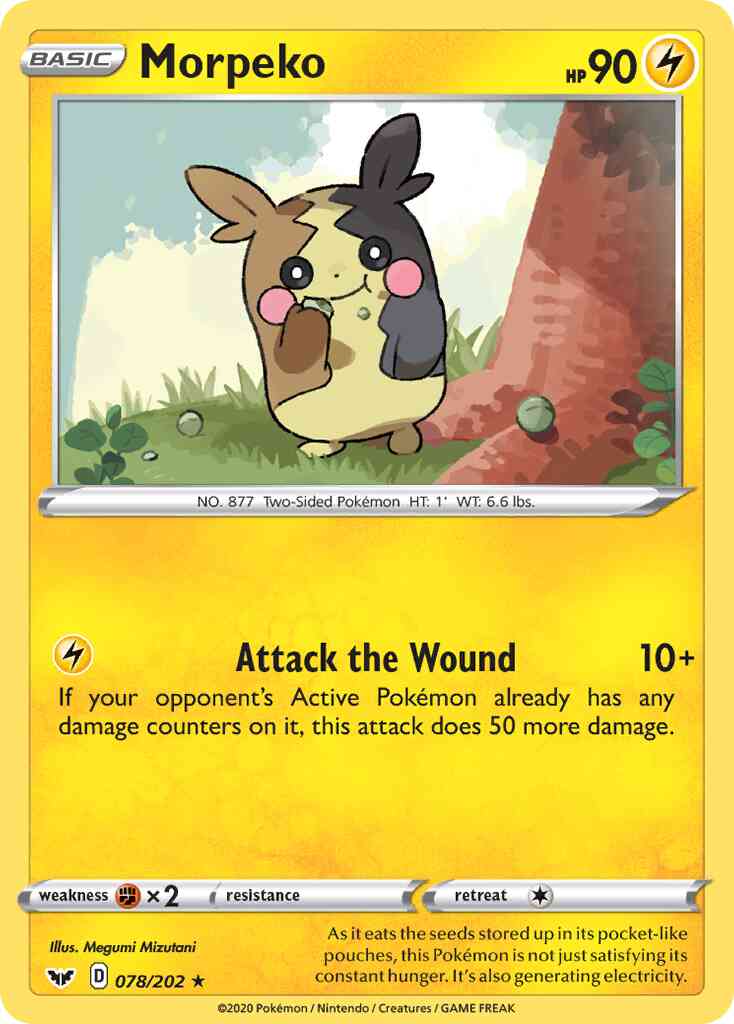 Morpeko - 078/202 - Rare [swsh1-078] [Non-Holo]