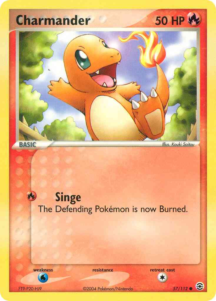 Charmander - 57/112 - Common [ex6-57] [Reverse Holo]