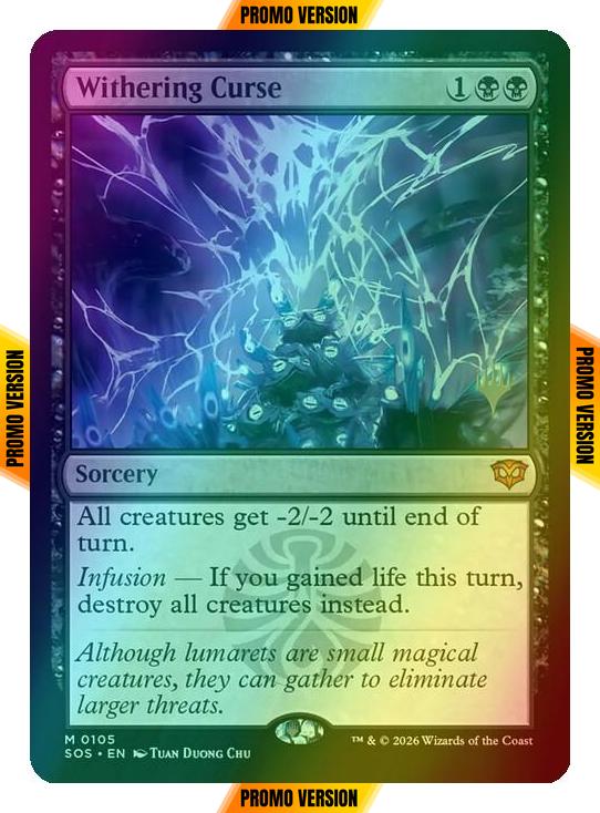 Withering Curse [105p] [Promo Pack] [Secrets of Strixhaven Promos] [Foil]