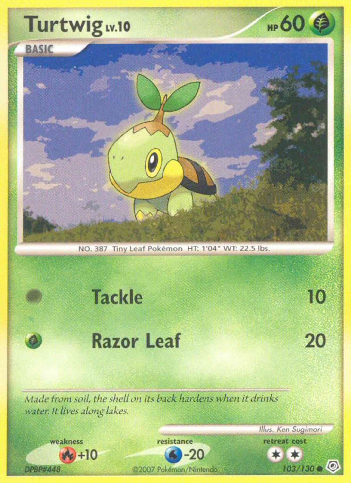 Turtwig - 103/130 - Common [dp1-103] [Reverse Holo]