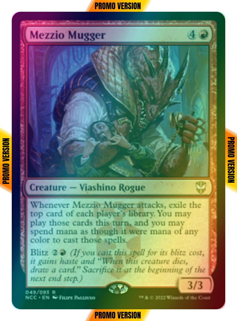 Mezzio Mugger [Promo Pack] [49p] [Streets of New Capenna: Commander: Promos] [Foil]