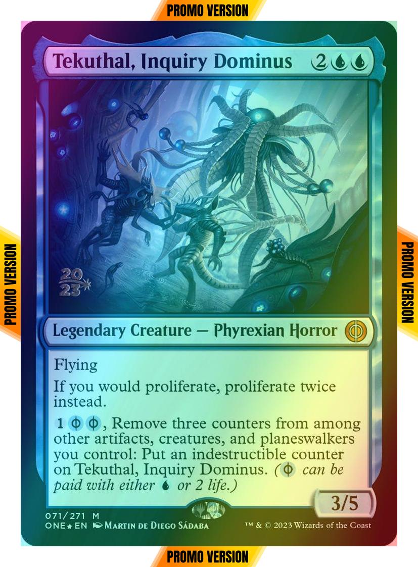 Tekuthal, Inquiry Dominus [71s] [Prerelease] [Phyrexia: All Will Be One: Promos] [Foil]