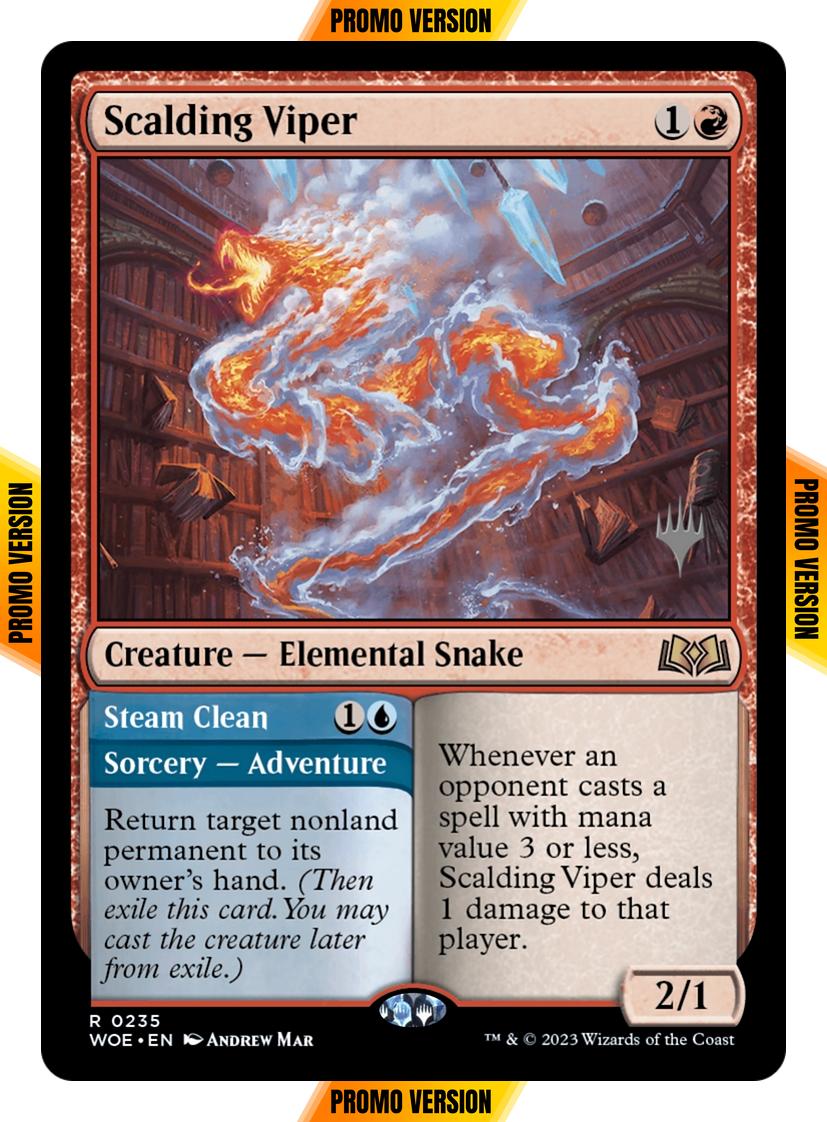 Scalding Viper // Steam Clean [235p] [Promo Pack] [Wilds of Eldraine: Promos] [Non-Foil]
