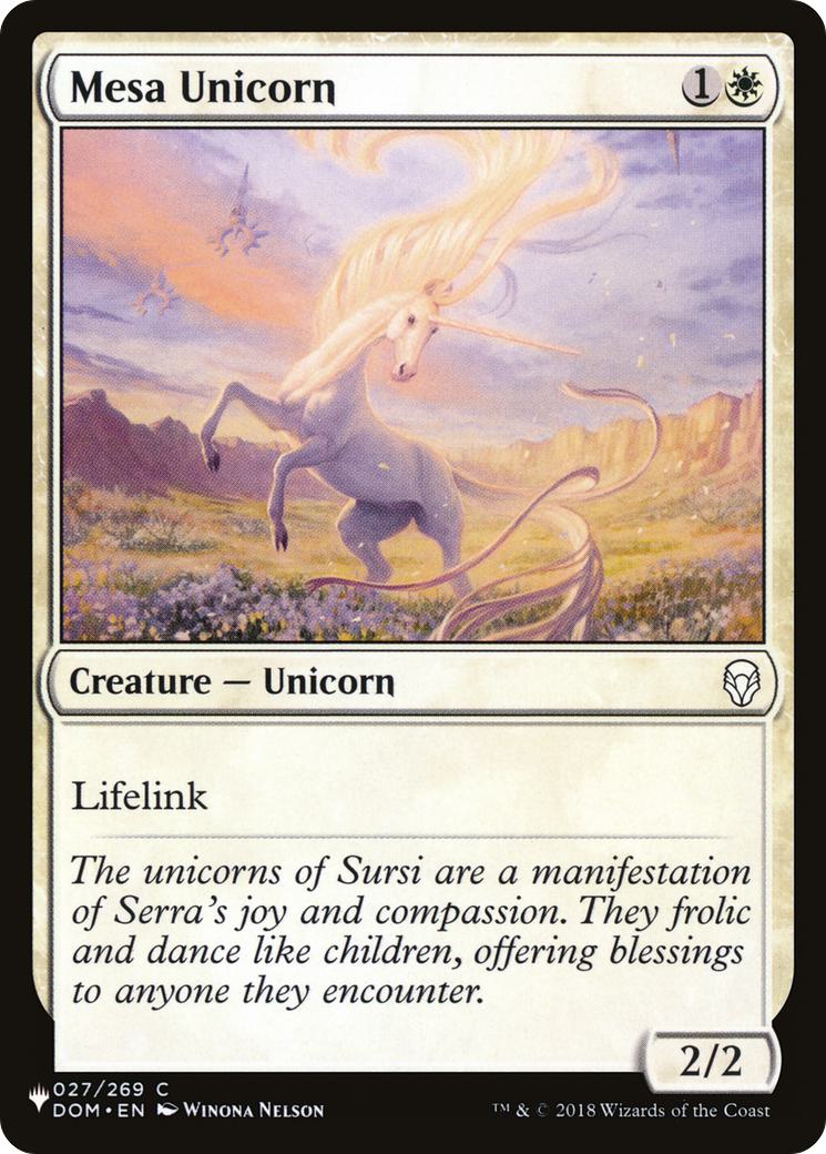 Mesa Unicorn [DOM-27] [Welcome Decks 2024] [The List] [Non-Foil]