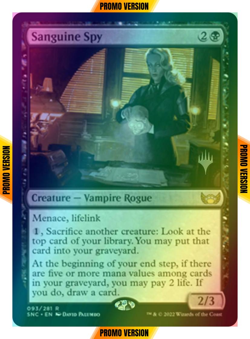 Sanguine Spy [Promo Pack] [93p] [Streets of New Capenna: Promos] [Foil]
