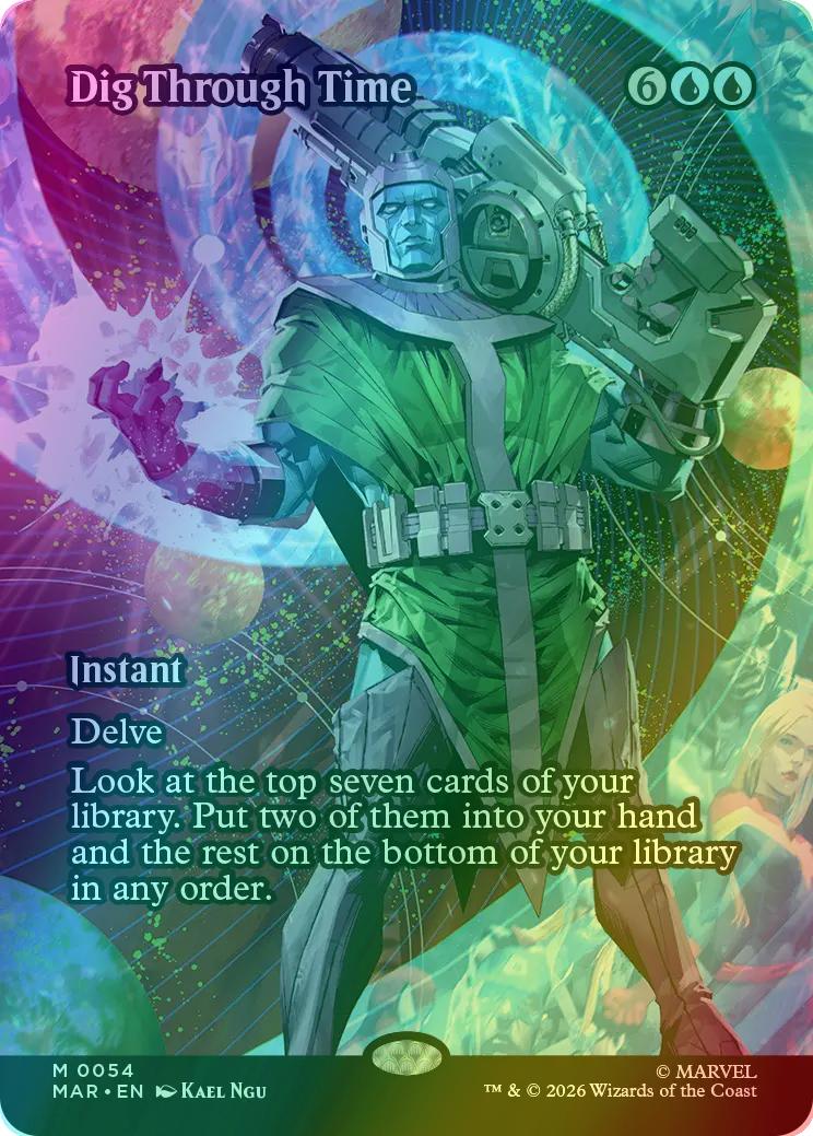 Dig Through Time [54] [Borderless] [Source Material] [Marvel Universe] [Foil]