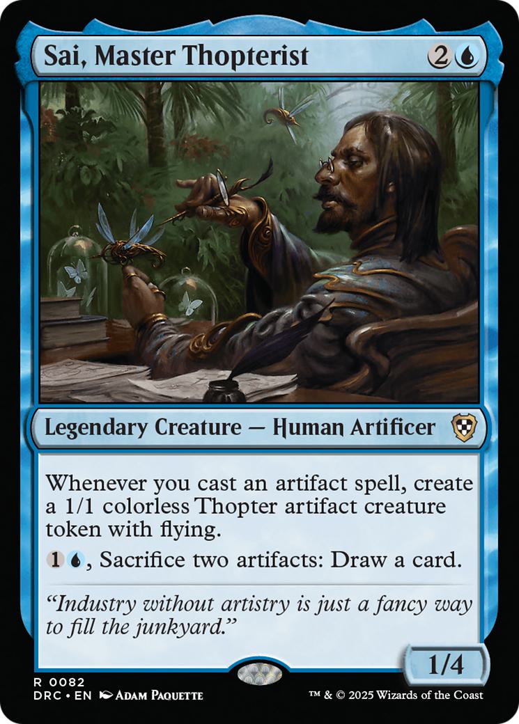 Sai, Master Thopterist [82] [Aetherdrift: Commander] [Non-Foil]