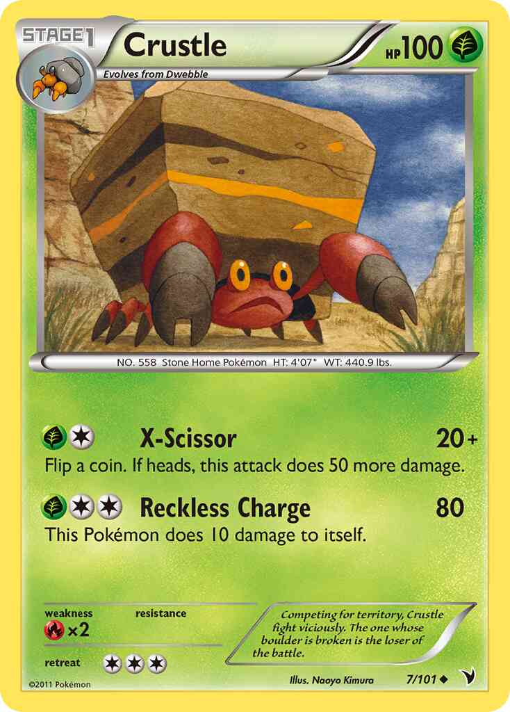 Crustle - 7/101 - Uncommon [bw3-7] [Non-Holo]