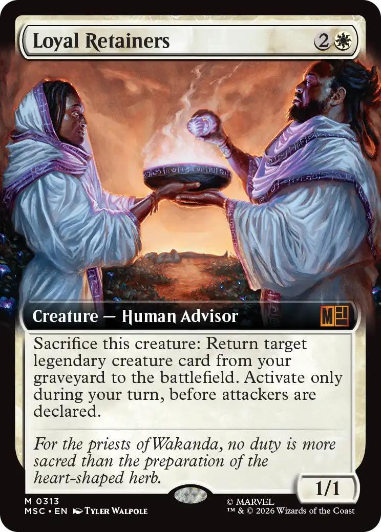 Loyal Retainers [313] [Extended Art] [Marvel Super Heroes: Commander] [Non-Foil]