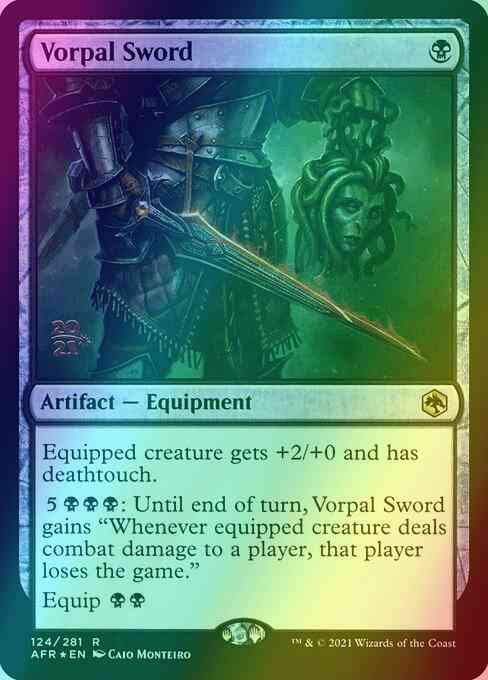 Vorpal Sword [Prerelease] [124s] [Adventures in the Forgotten Realms Promos] [Foil]