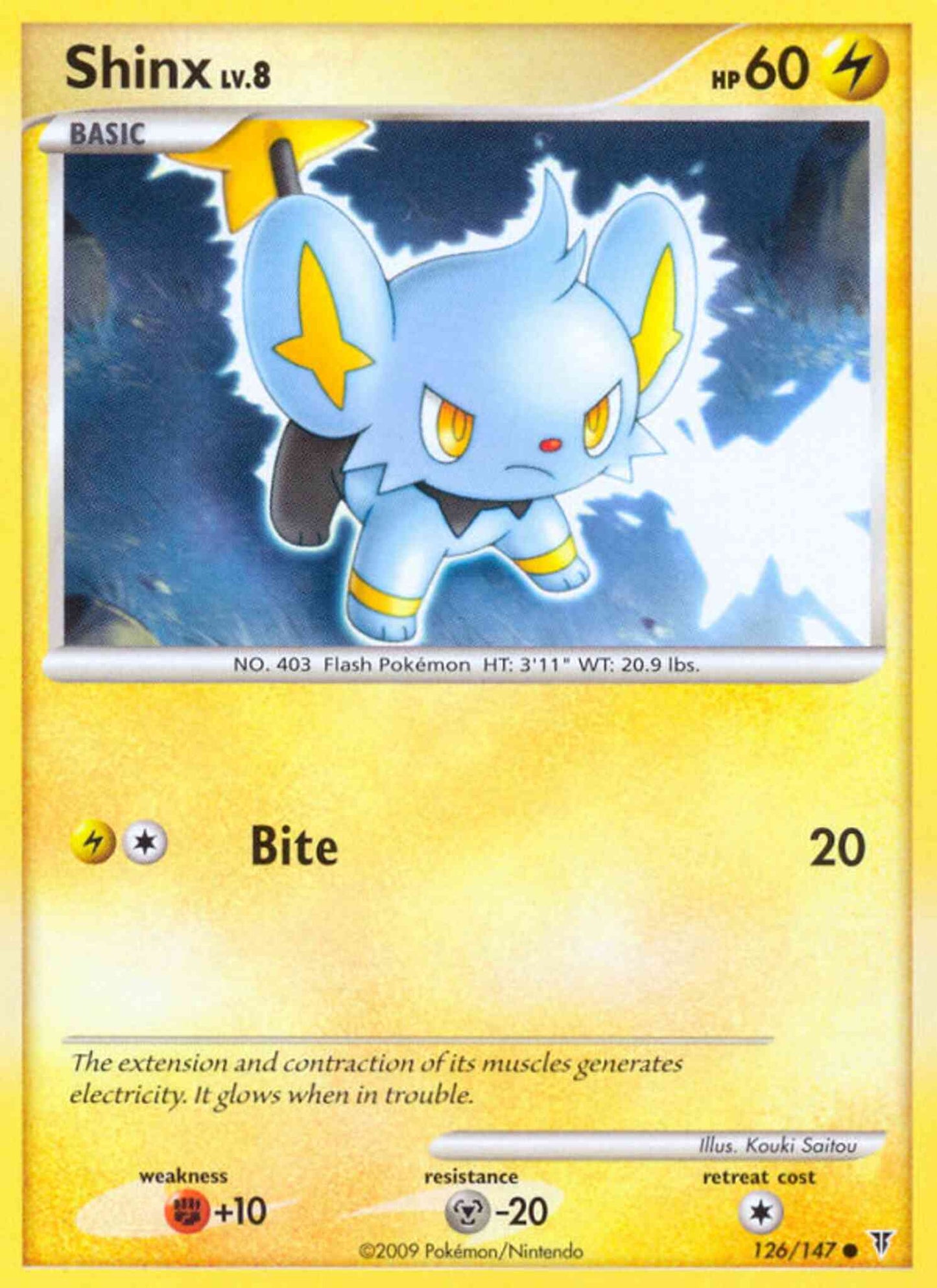 Shinx - 126/147 - Common [pl3-126] [Non-Holo]