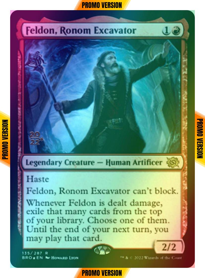 Feldon, Ronom Excavator [135s] [Prerelease] [The Brothers' War: Promos] [Foil]