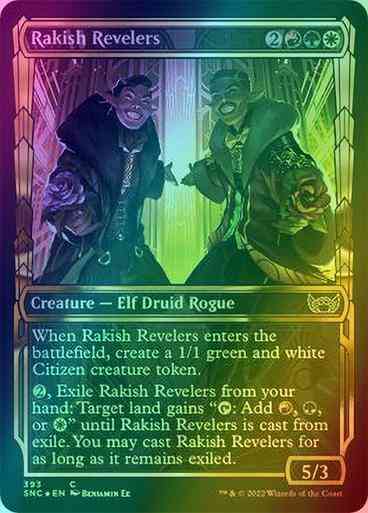 Rakish Revelers [393] [Golden Age Showcase] [Streets of New Capenna] [Gilded Foil]