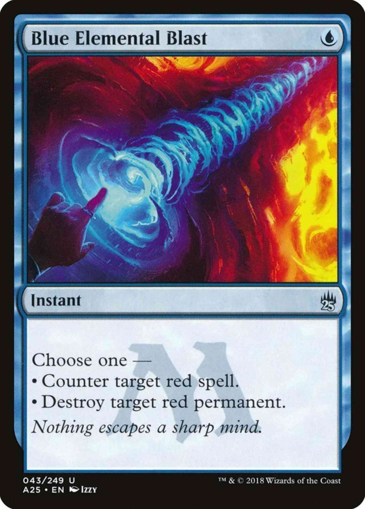 Blue Elemental Blast [43] [Masters 25] [Non-Foil]