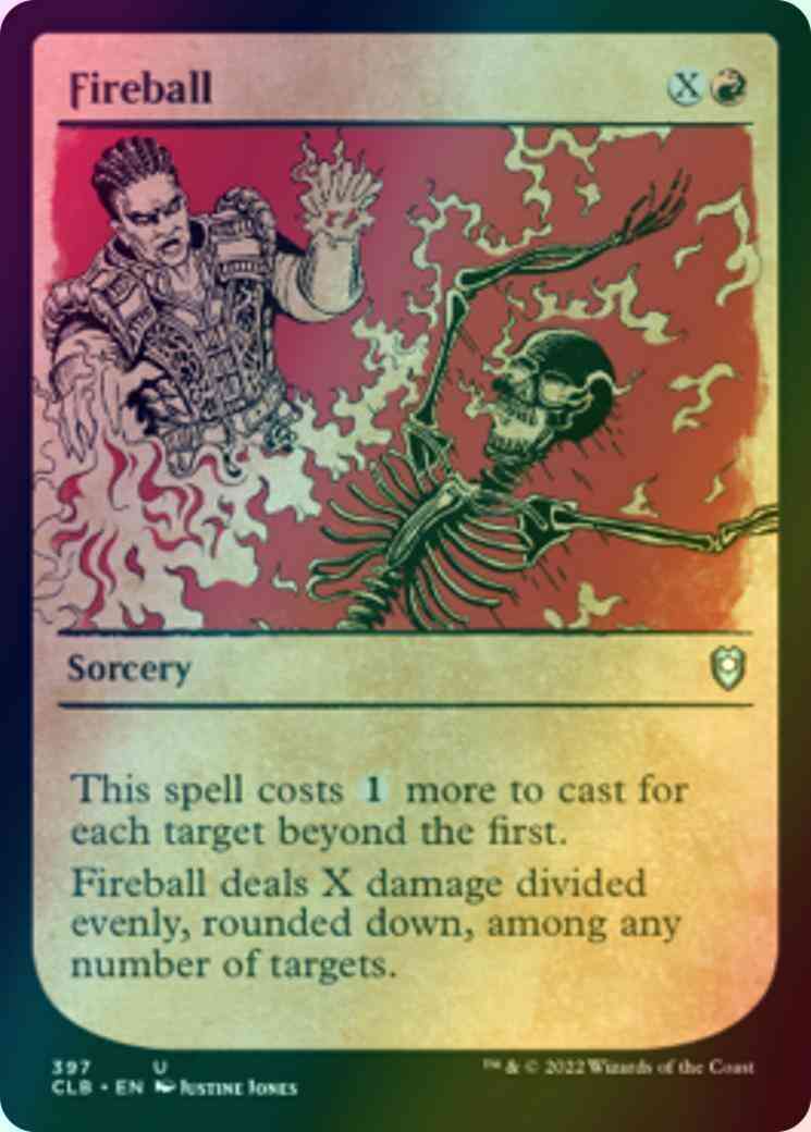 Fireball [397] [Rulebook Showcase] [Commander Legends: Battle for Baldur's Gate] [Foil]