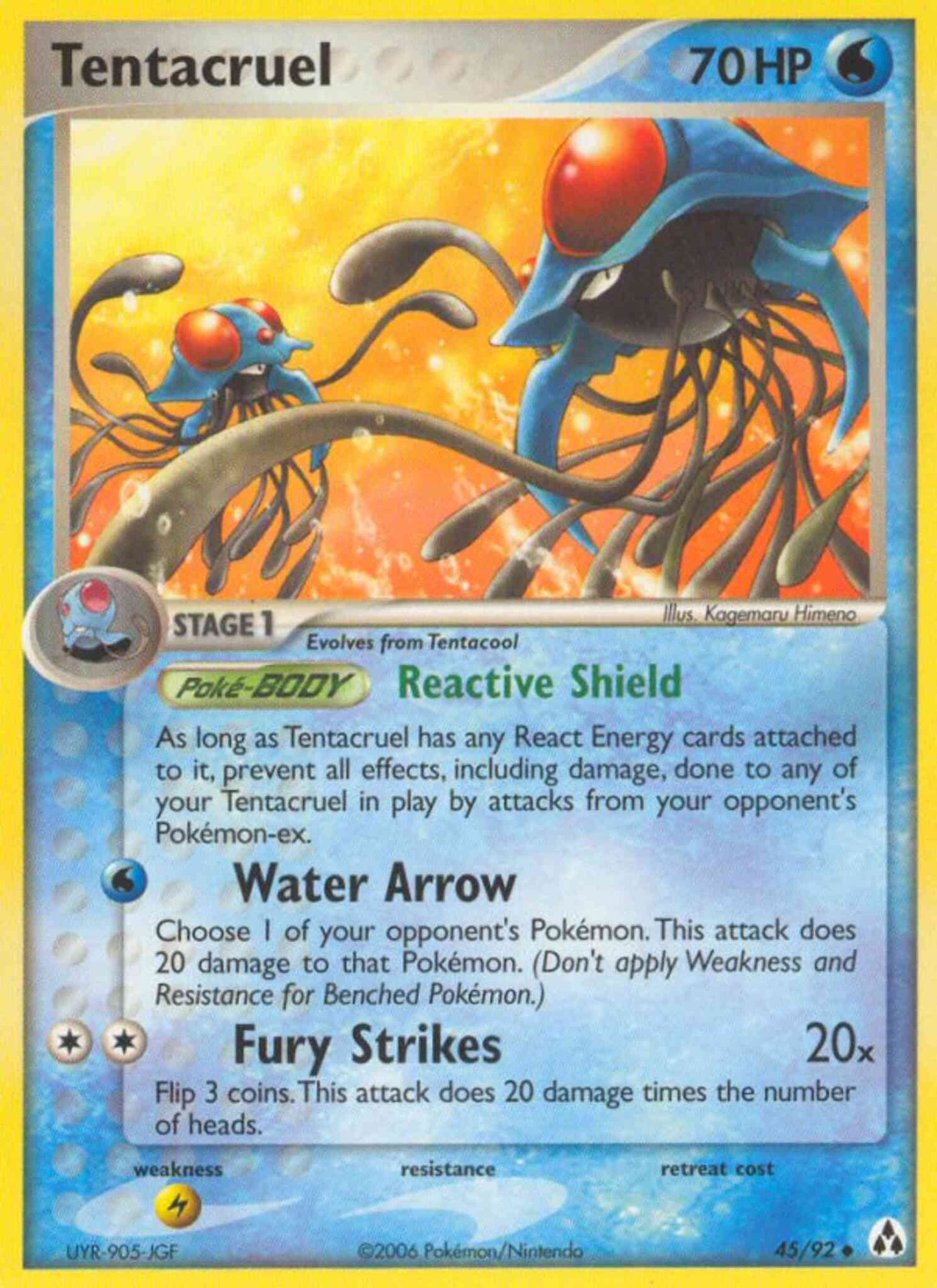 Tentacruel - 45/92 - Uncommon [ex12-45] [Reverse Holo]