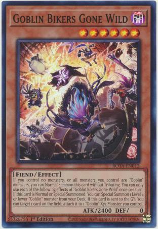 Goblin Bikers Gone Wild - ROTA-EN012 - Super Rare - 1st Edition