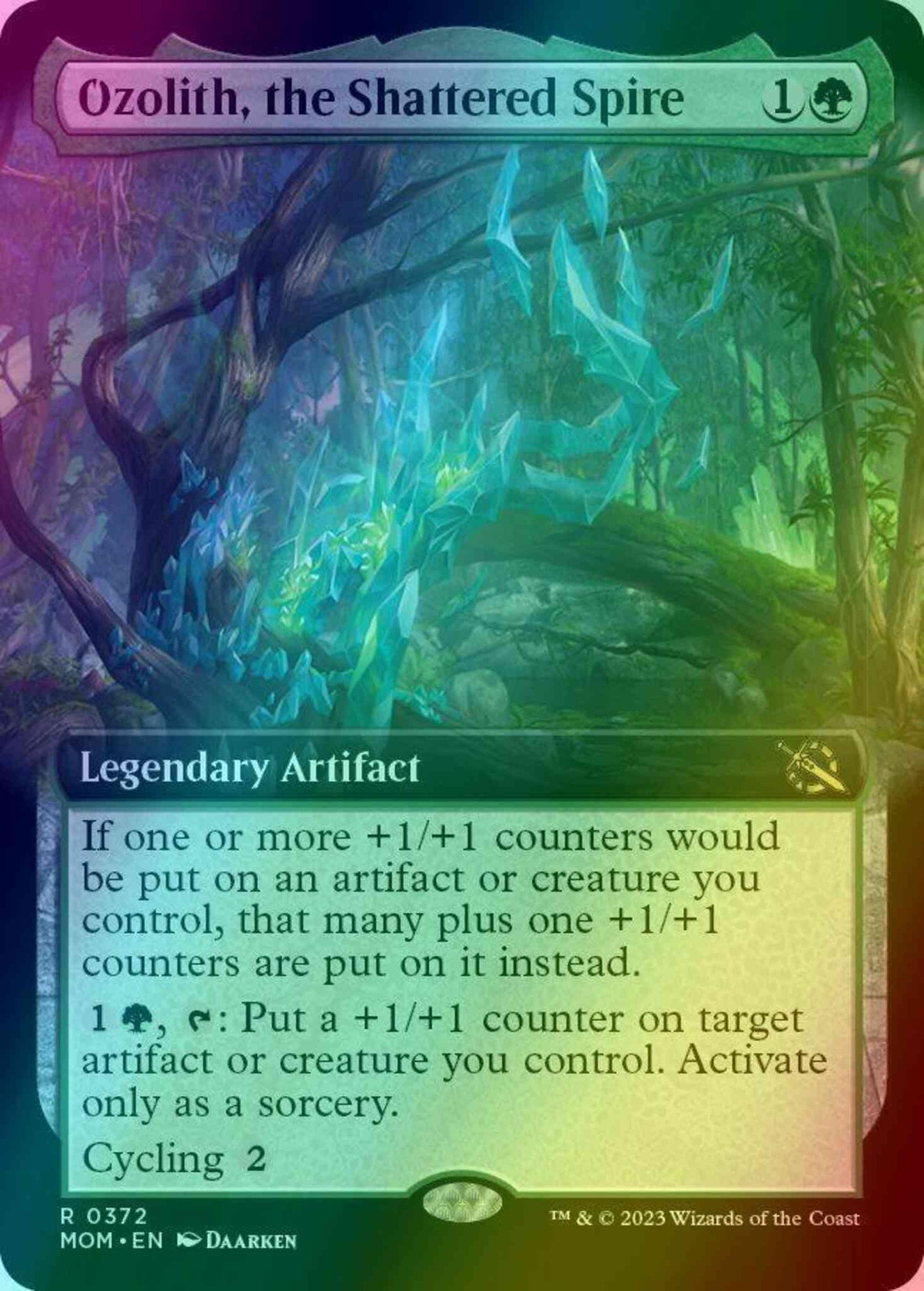 Ozolith, the Shattered Spire [372] [Extended Art] [March of the Machine] [Foil]