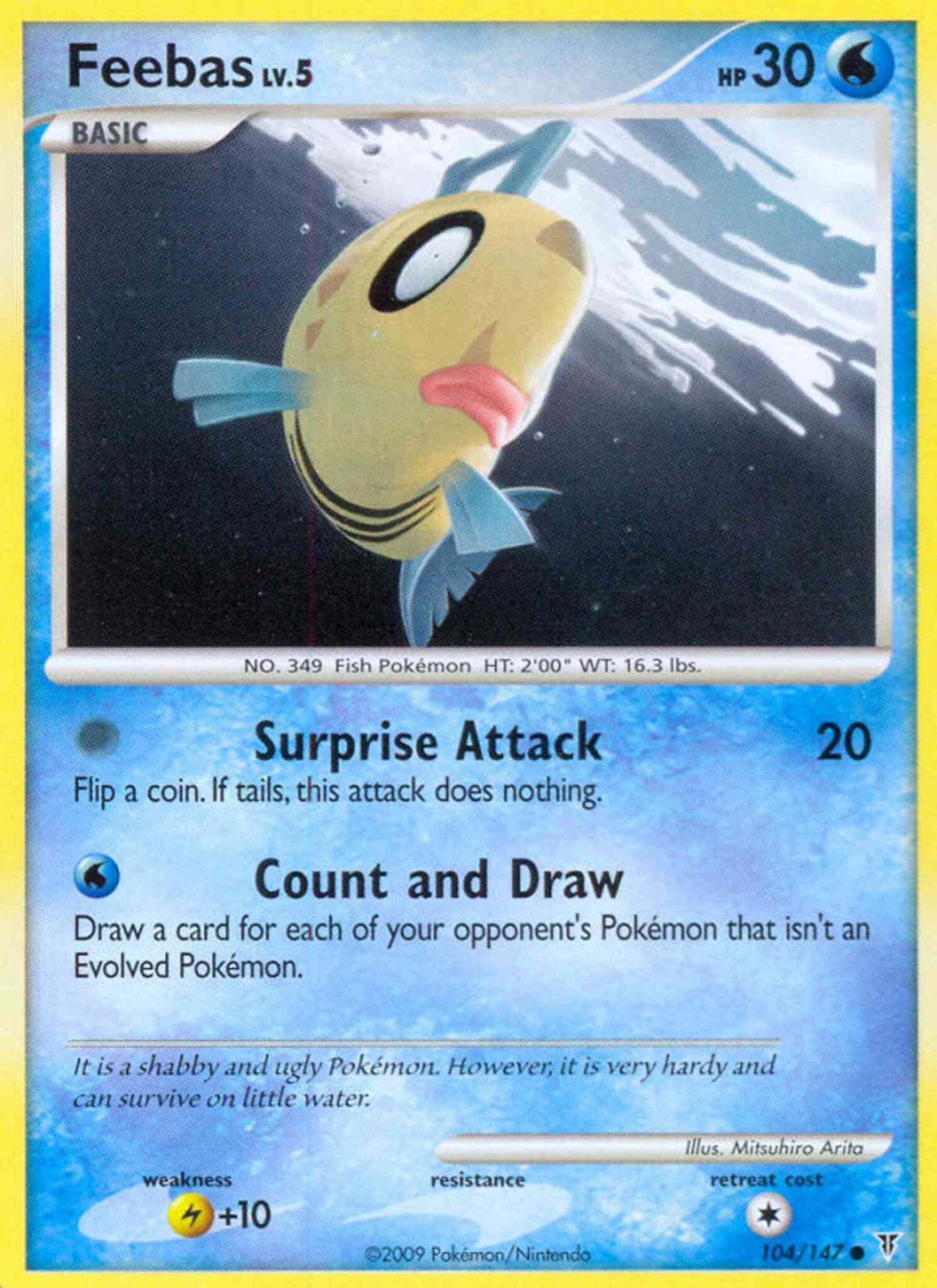 Feebas - 104/147 - Common [pl3-104] [Reverse Holo]