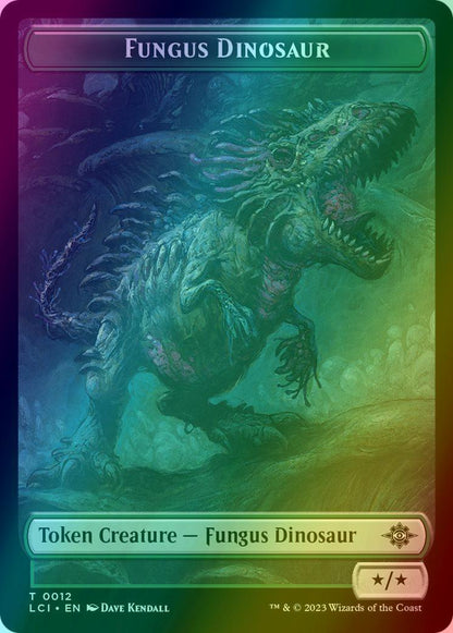 Dinosaur Token (01) // Fungus Dinosaur Token (12) [Universes Beyond: Jurassic World Collection: Tokens] [Foil]
