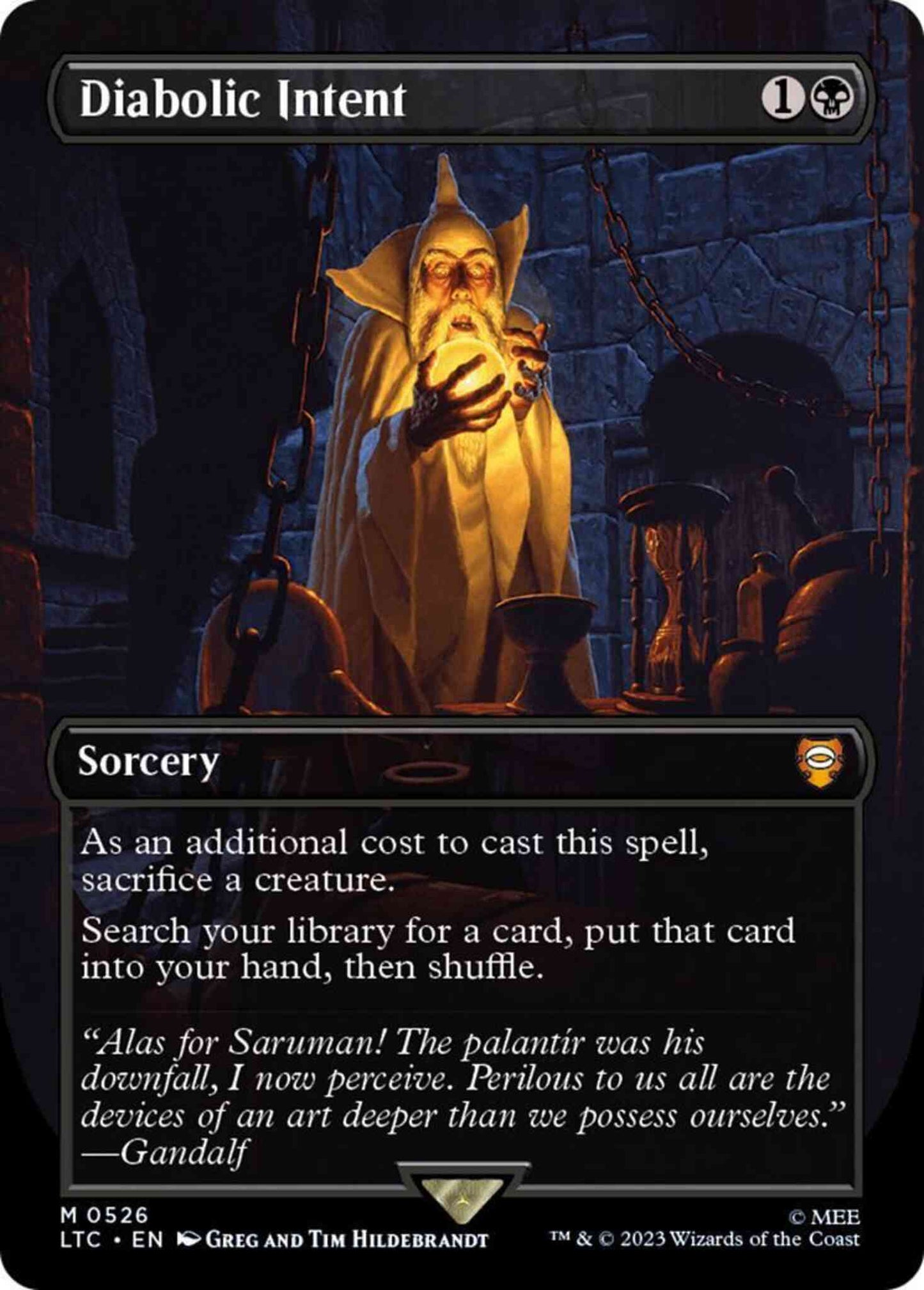 Diabolic Intent [526] [Borderless] [The Lord of the Rings: Tales of Middle-earth: Commander] [Non-Foil]