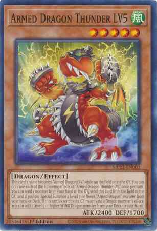 Armed Dragon Thunder LV5 - MP22-EN003 - Common - 1st Edition