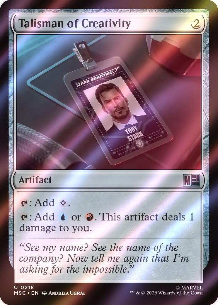Talisman of Creativity [218] [Marvel Super Heroes: Commander] [Surge Foil]
