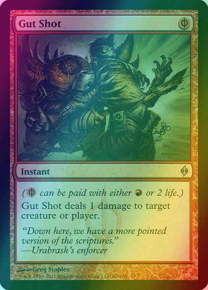 Gut Shot [86] [New Phyrexia] [Foil]