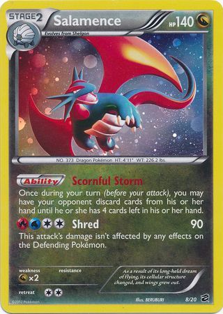 Salamence - 8/20 - Promo [Blister Pack] [dv1msp-8] [Cosmos Holo]